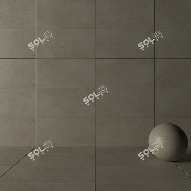 Val Di Susa Beige Rock: Premium 60x120 Set 3D model image 3