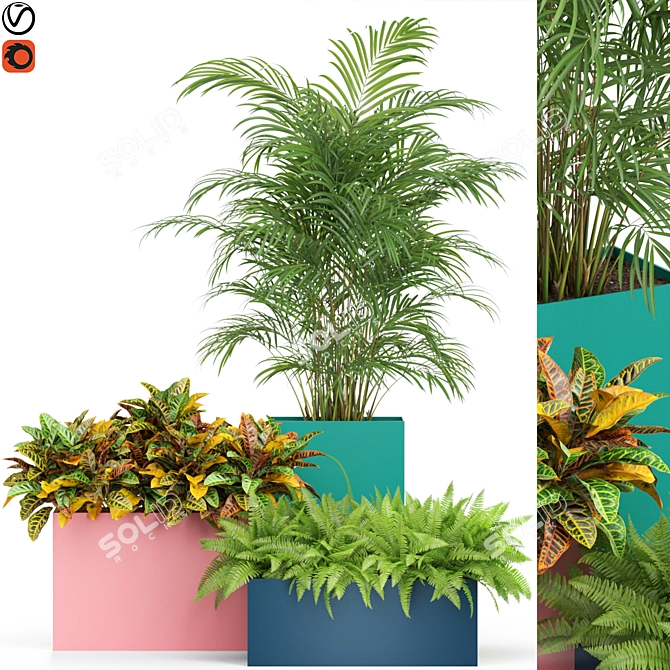589 Plants Collection: Atelier Belge - Exquisite Greenery 3D model image 1