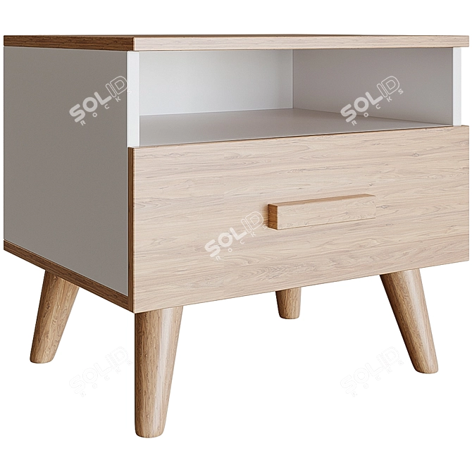 Norden Home Simms 1 Bedside Table 3D model image 1