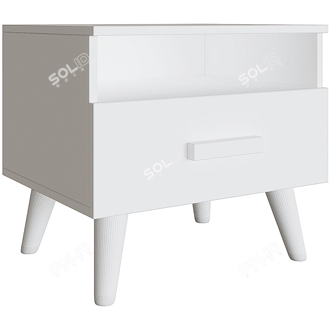 Norden Home Simms 1 Bedside Table 3D model image 2