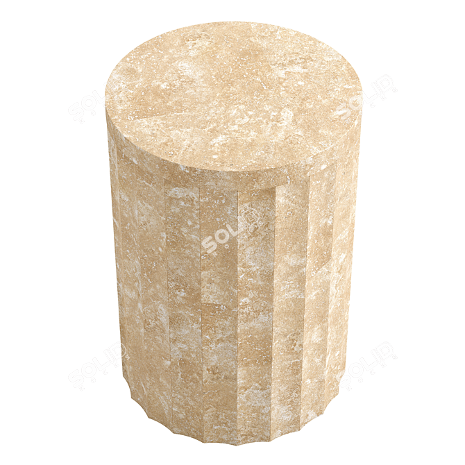 Luxury Marble Column Tables 3D model image 3