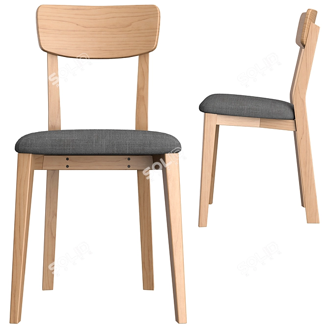 Jenson Chair: Modern Comfort for Every Dining Experience 3D model image 2