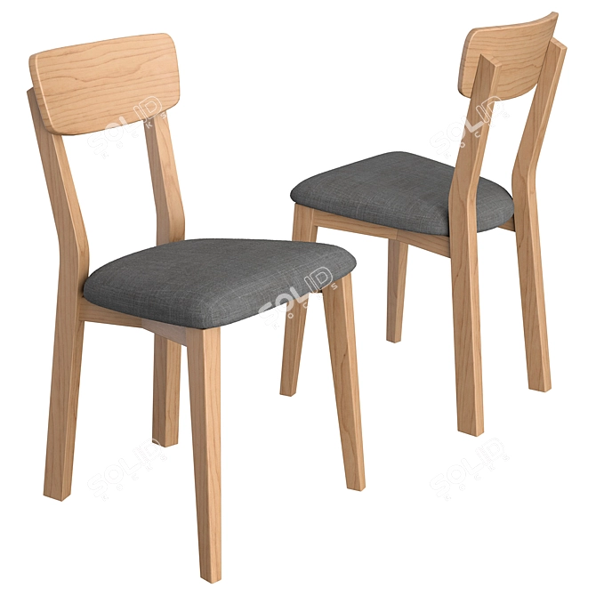 Jenson Chair: Modern Comfort for Every Dining Experience 3D model image 3
