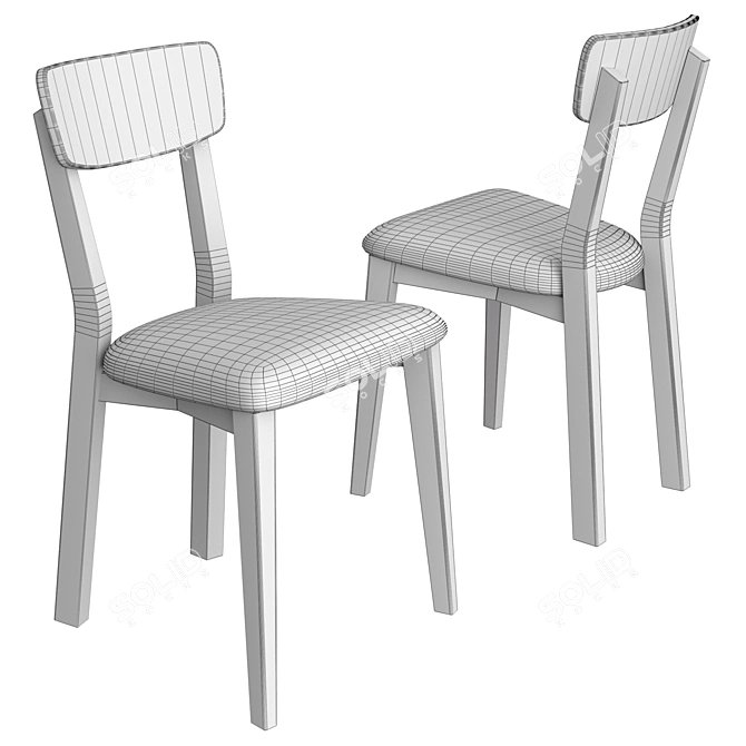 Jenson Chair: Modern Comfort for Every Dining Experience 3D model image 4
