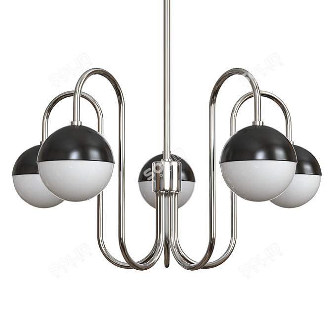 Elegant Mitzi Renee Chandelier 3D model image 2