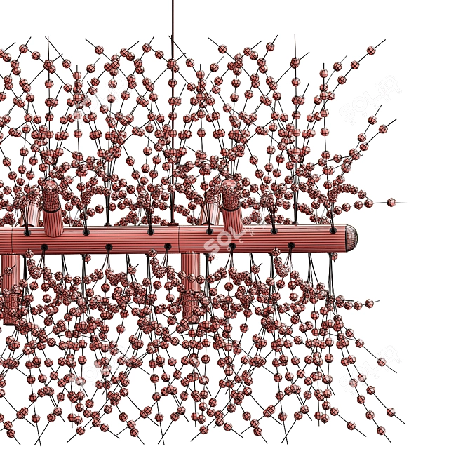 Elegant Rosalia Long Lamp 3D model image 2