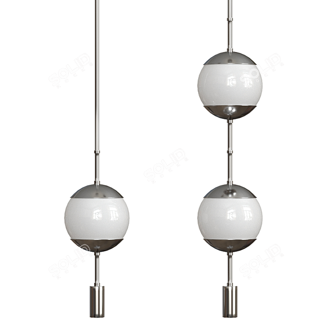 Elegant Monroe Ceiling Lamps 3D model image 2