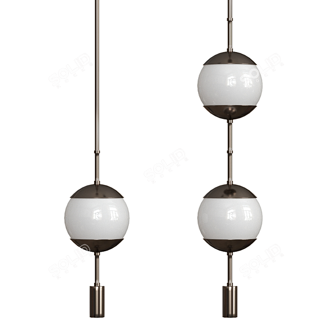 Elegant Monroe Ceiling Lamps 3D model image 3