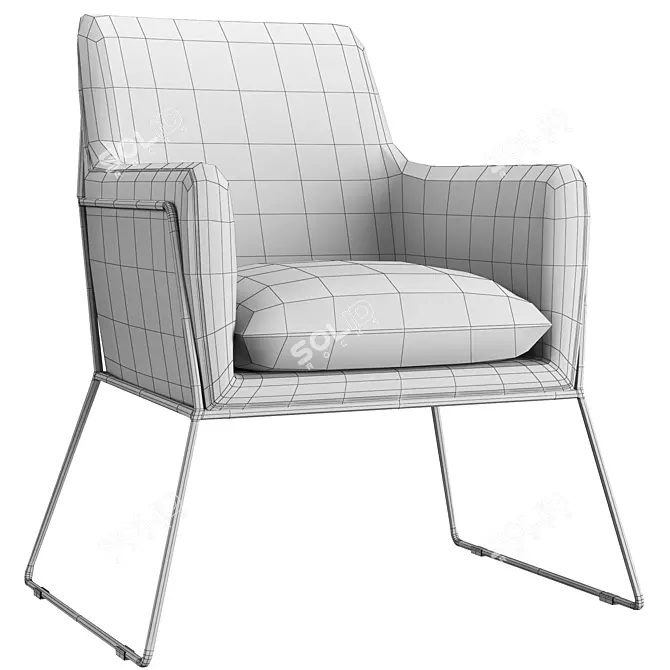 Emerald 2015 Chair: Elegant and Stylish 3D model image 5