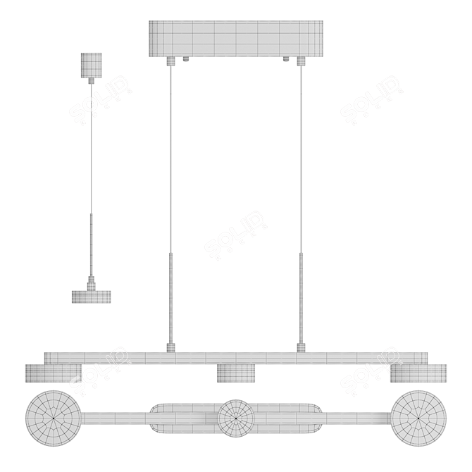Lampatron LIDVEIG LONG 3 - Stylish LED Lamp 3D model image 5
