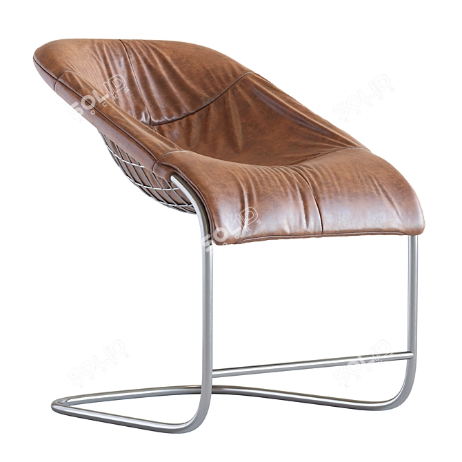 Cortina Chair: Sophisticated Elegance for Any Space 3D model image 3