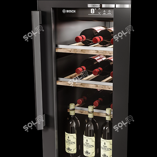 Bosch Wine Cabinet: Sleek Storage 3D model image 3