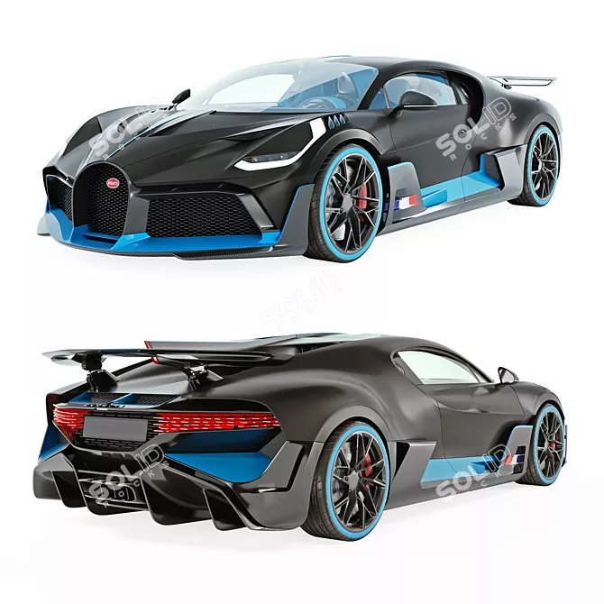 Luxurious Bugatti Divo 2018 3D model image 1