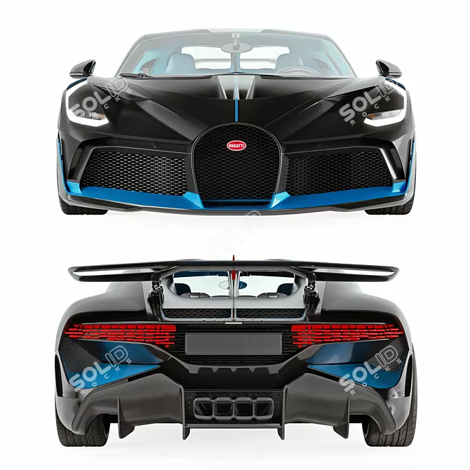 Luxurious Bugatti Divo 2018 3D model image 2