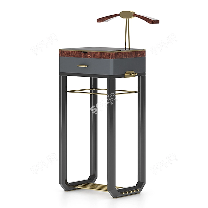 Luxxu Waltz Valet Stand - Convenient and Stylish 3D model image 1