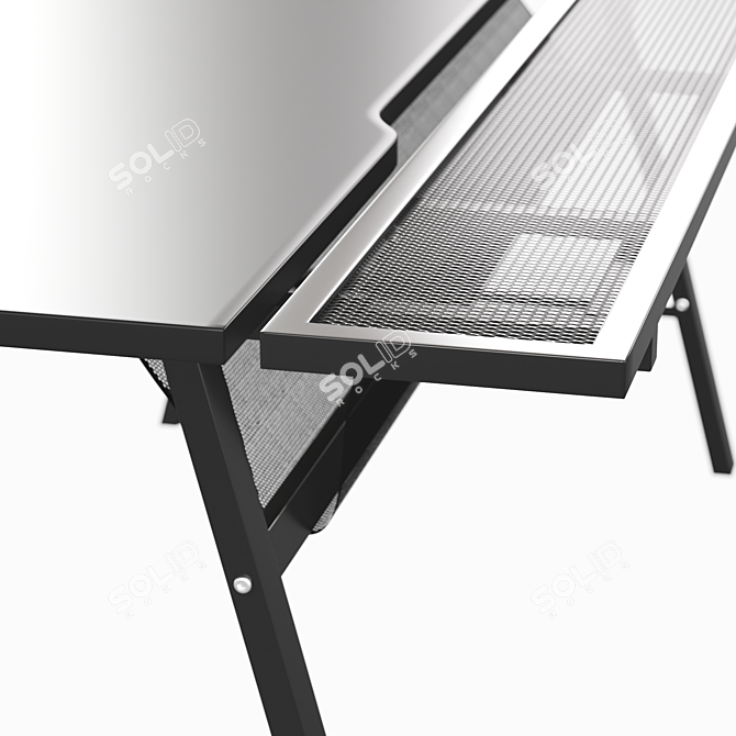 Ultimate Gaming Desk: Ikea UTESPELARE 3D model image 12