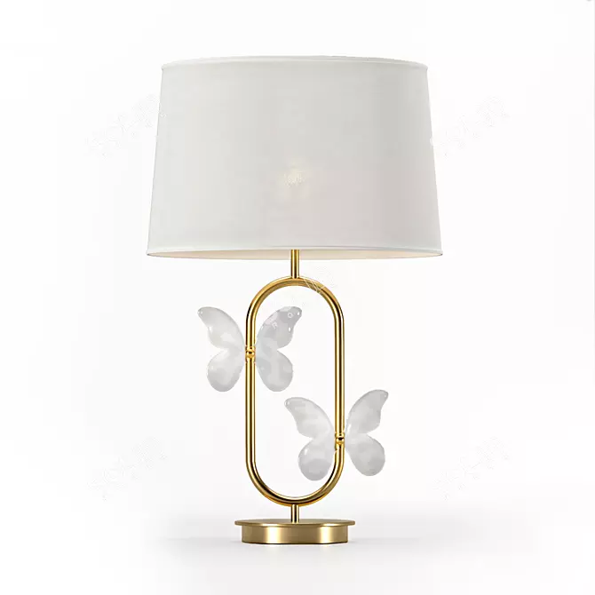 Whimsical Mariposa Table Lamp: Glamour meets elegance 3D model image 1
