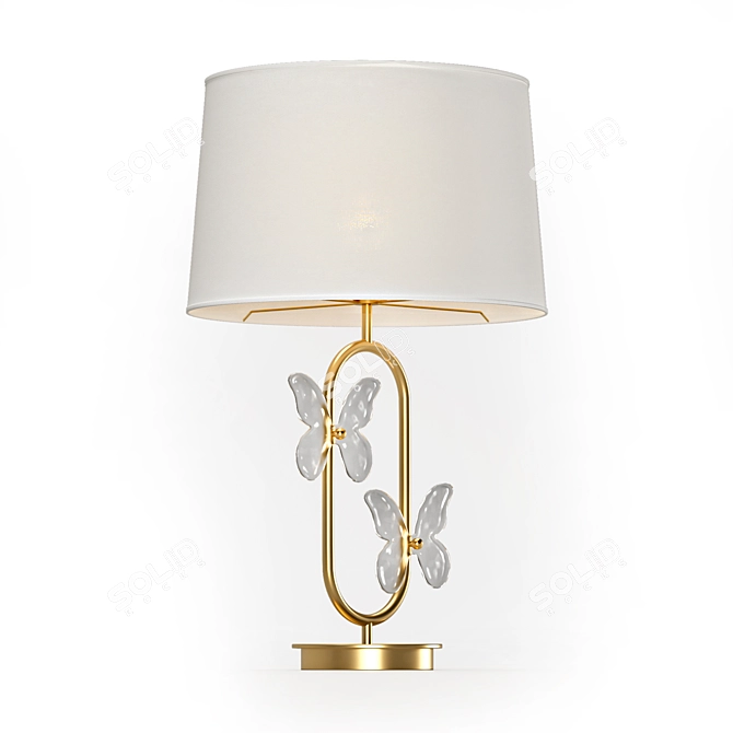 Whimsical Mariposa Table Lamp: Glamour meets elegance 3D model image 2