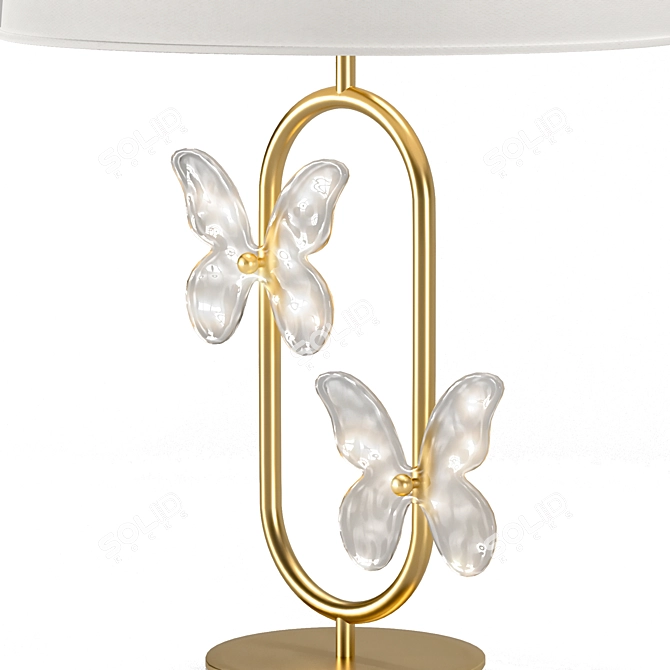 Whimsical Mariposa Table Lamp: Glamour meets elegance 3D model image 3