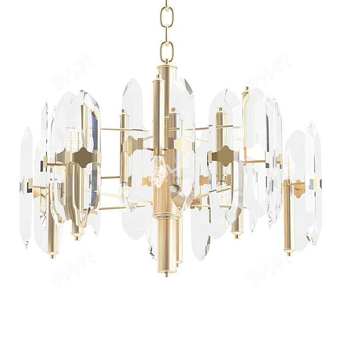 Elegant Naos Chandelier 3D model image 1