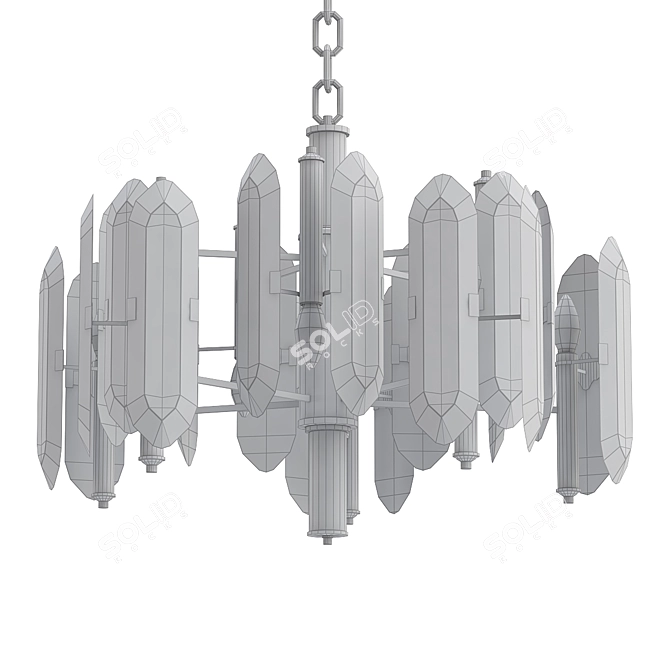 Elegant Naos Chandelier 3D model image 2