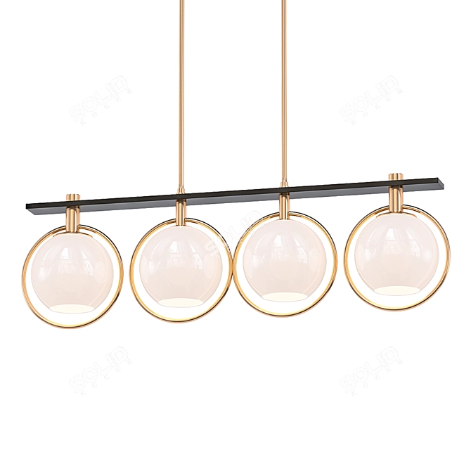 Stylish Carlyn 33" LED Pendant 3D model image 1