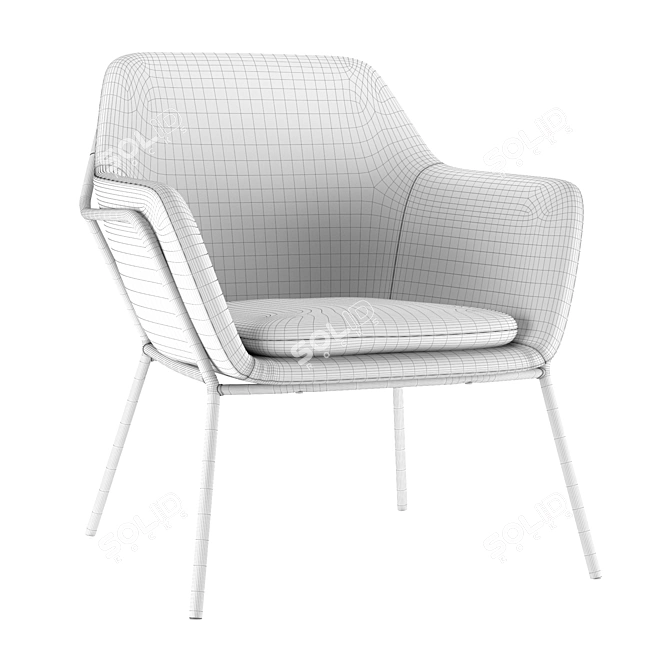 Shelford Armchair: Elegant, Comfortable, and Stylish 3D model image 4