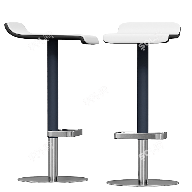 ED Height Adjustable Bar Stool 3D model image 1