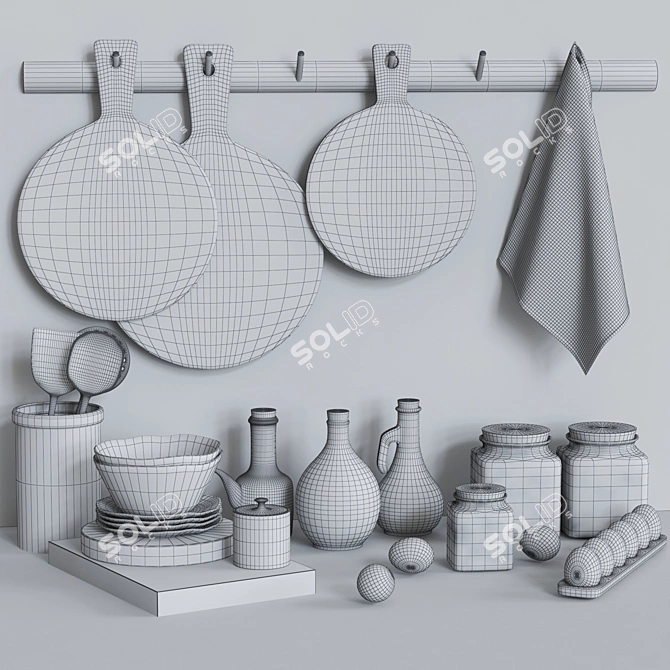 Zara Home Kitchen Essentials 3D model image 5