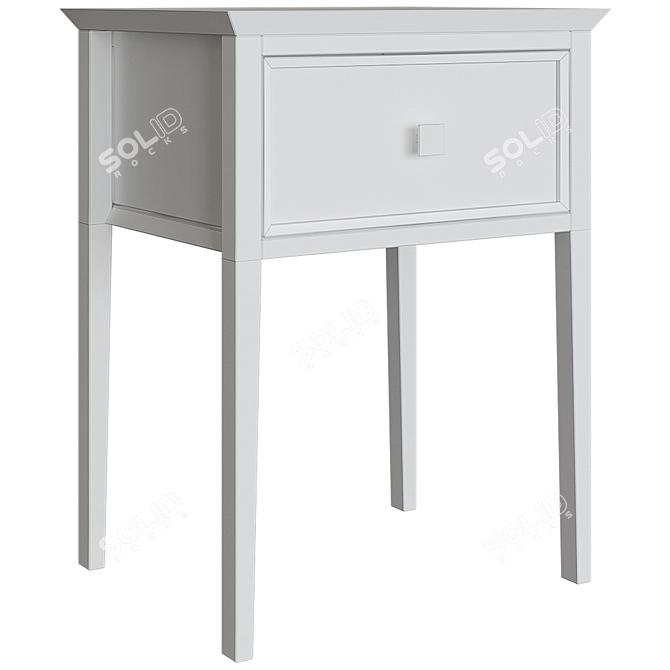 The Werby Bedside Table | Ellington Drawer 3D model image 3