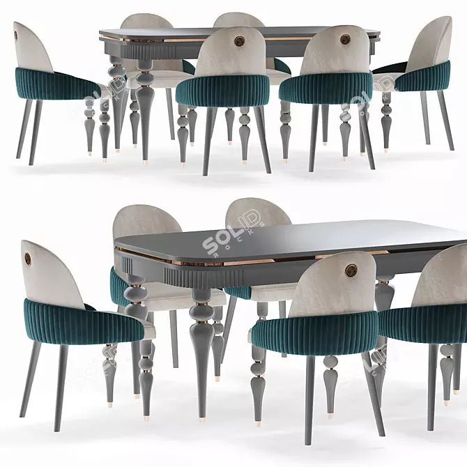 KIBRIS 2014 Dining Table 3D model image 1