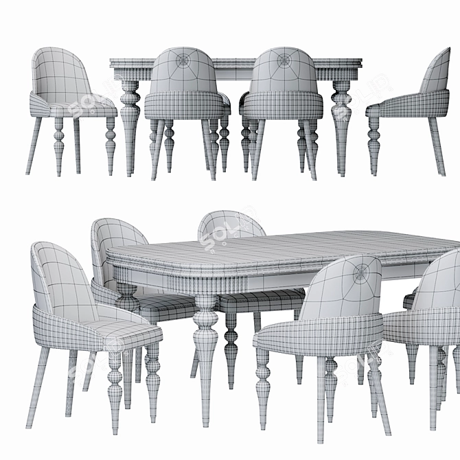 KIBRIS 2014 Dining Table 3D model image 3