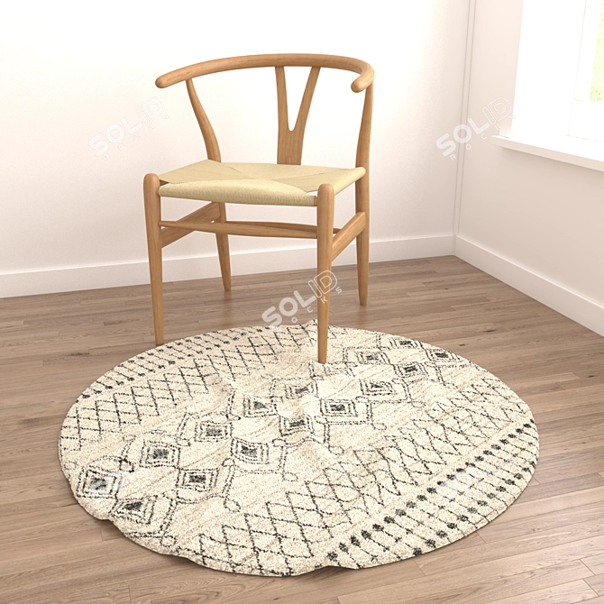 Luxury Rug Set: 8 Variations 3D model image 3