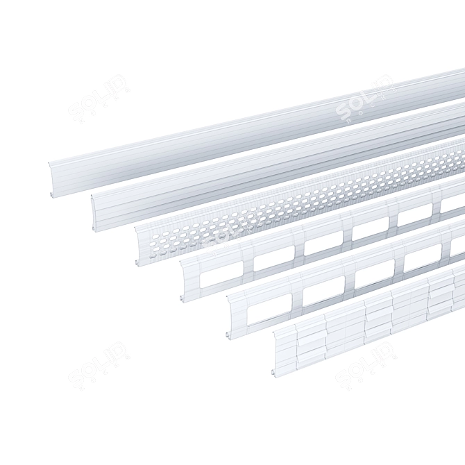 Premium Garage Roller Shutter: Versatile Design, 4 Colors 3D model image 5