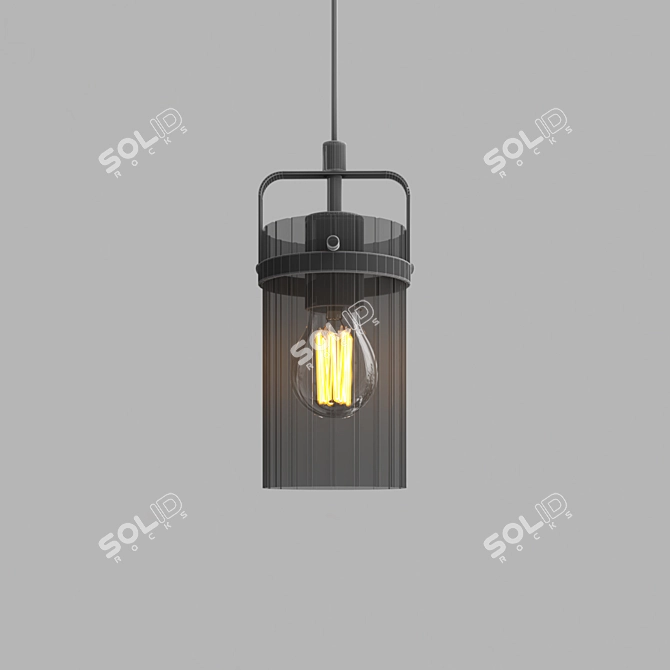 Sleek Odeon Kavis Pendant 3D model image 3