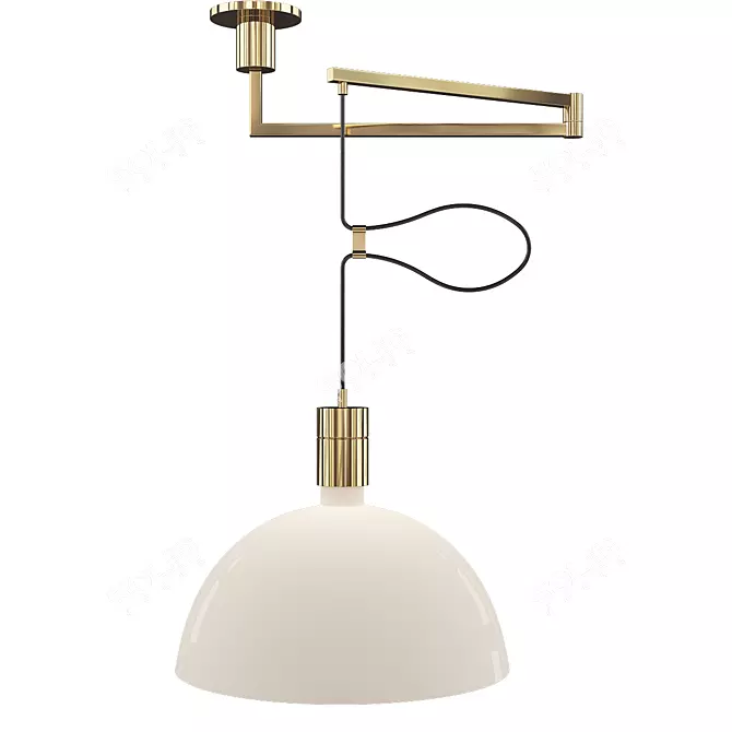 Sleek AS41C Pendant Light 3D model image 1