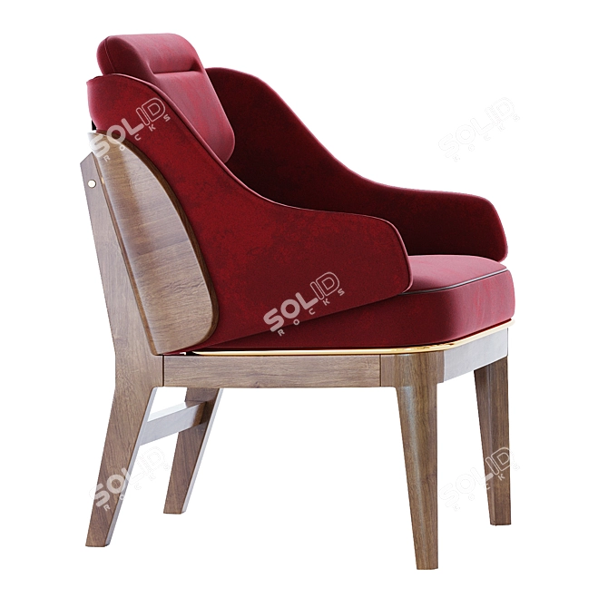 Title: Sleek Sloane Armchair: Elevated Design for Modern Spaces 3D model image 3