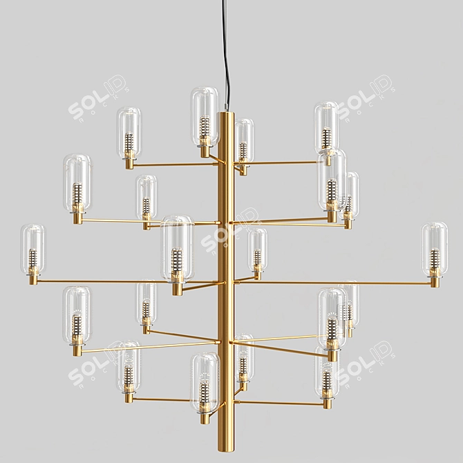 Elegant Aromas del Campo Pendant 3D model image 2