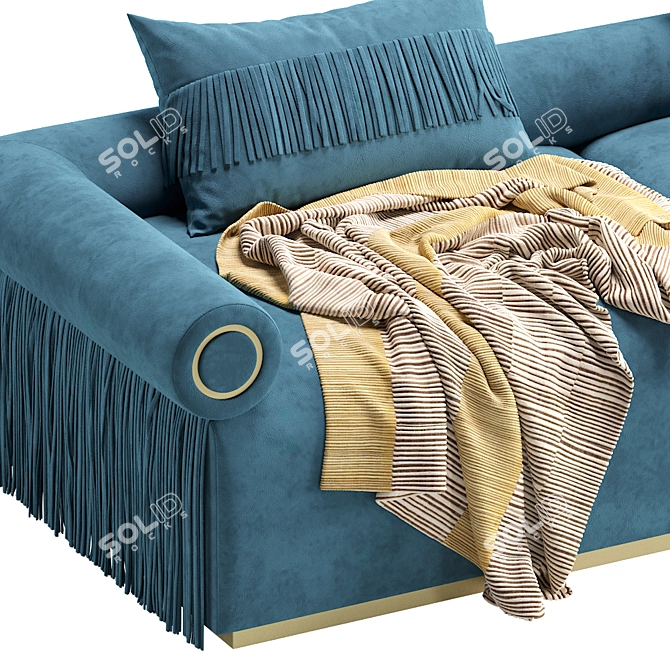 Elegant GALLIANO Sofa: Perfect Piece by Cazarina. 3D model image 3