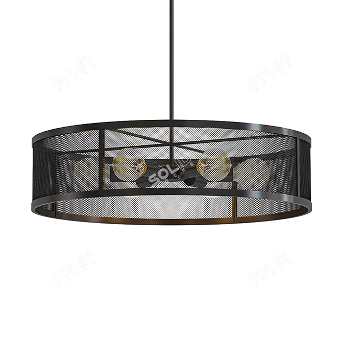 Bennett 6-Light Chandelier 3D model image 1