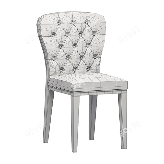 Contemporain Gaston Capitone Chair 3D model image 2