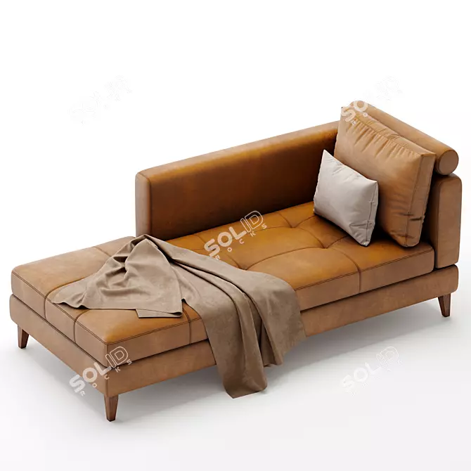 KARIN Deck Chair - Sleek and Stylish 3D model image 2