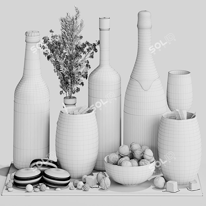 Realistic Food and Drink Set: V-Ray & Corona Compatible 3D model image 4