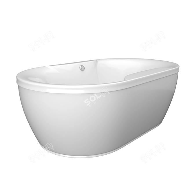 Luxurious Gloriana 190x110 Bathtub 3D model image 2