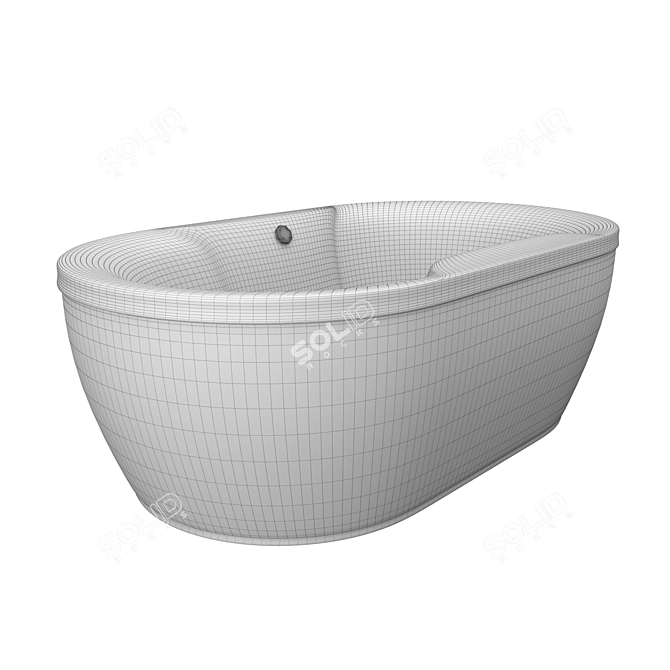 Luxurious Gloriana 190x110 Bathtub 3D model image 4