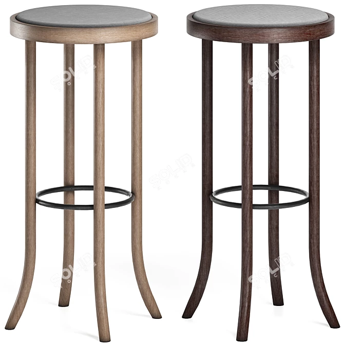 Sleek Select Bar Stool: Horgenglarus 3D model image 1