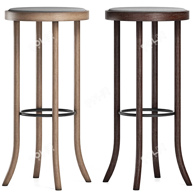 Sleek Select Bar Stool: Horgenglarus 3D model image 2