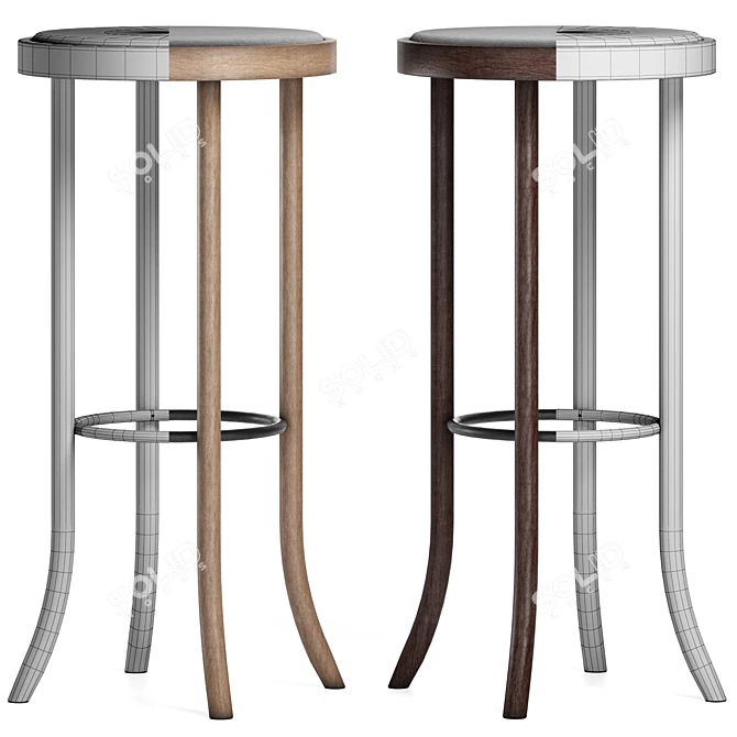 Sleek Select Bar Stool: Horgenglarus 3D model image 3