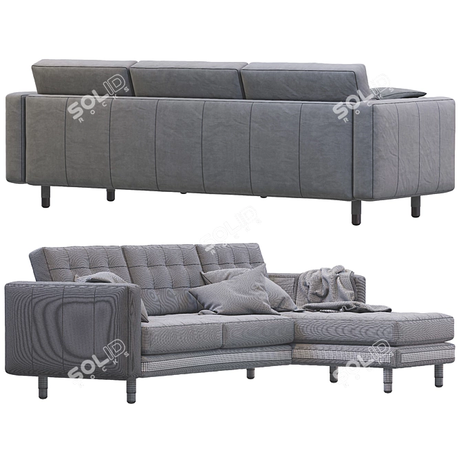 Modern Landskrona Sofa: Stylish 3D Model 3D model image 4