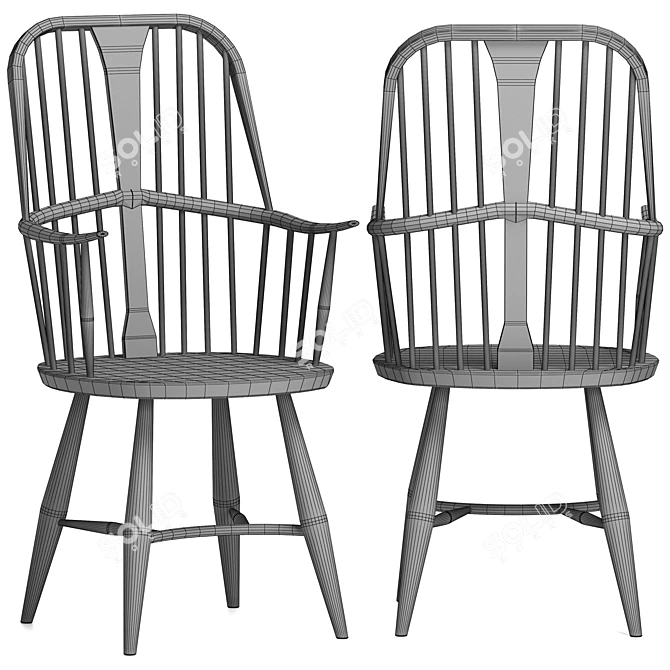 Timeless Chairmakers Chair by L Ercolani 3D model image 3